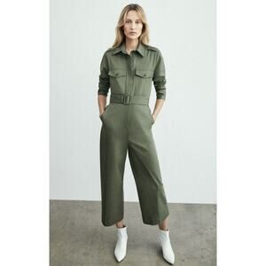 New goop Army Green Jumper Jumpsuit Size 4